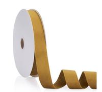 Ruban de velours double face en continu de 2,5 cm pour décorations de sapin de Noël, emballage cadeau, fabrication de nœuds, décoration de couronne, boutonnières de mariage, travaux manuels