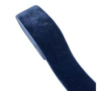 Ruban de velours en nylon vintage, Ruban de velours simple face bleu marine, largeur 6-25mm, 5-300 yards(15mm x 100yards)