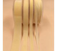 ruban de velours, Ensemble de rubans velours simple face inélastiques multicolores 6-25 mm x 5 yards(Cream V029,15mm x 5yards)