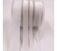 ruban de velours, Ensemble de rubans velours simple face inélastiques multicolores 6-25 mm x 5 yards(White V030,9mm x 5yards)