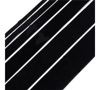 Ruban de velours, Paquet de ruban velours 6 5-10 Yards 6-38mm rouge vin noir for la décoration artisanale bricolage(Black,38mm 5Yards)