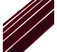 Ruban de velours, Paquet de ruban velours 6 5-10 Yards 6-38mm rouge vin noir for la décoration artisanale bricolage(Wine Red,38mm 5Yards)