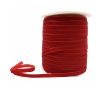 Ruban de velours, Ruban de velours multicolore simple face, 6-38mm, 3-5 yards, décoration mariage(Red,38mm x 3yards)