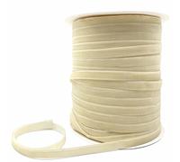 Ruban de velours, Ruban de velours multicolore simple face, 6-38mm, 3-5 yards, décoration mariage(Yellowish,20mm x 5yards)