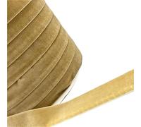 ruban de velours vintage, Ruban de velours polyester simple face multicolore 6 mm-38 mm X 3-5 mètres(Khaki,10mm x 5yards)