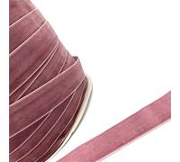 ruban de velours vintage, Ruban de velours polyester simple face multicolore 6 mm-38 mm X 3-5 mètres(Lilac,15mm x 5yards)