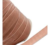 ruban de velours vintage, Ruban de velours polyester simple face multicolore 6 mm-38 mm X 3-5 mètres(Honeyorange,15mm x 5yards)
