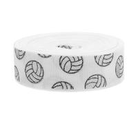 Ruban de Volley-ball Scintillant en Polyester Blanc, Rouleau 10 Yards