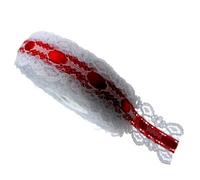 Ruban Décoratif 1Roll 20yards 1" Lace Ribbon Satin For Party Wedding Scrapbooking Packing 2.5cm For Crafts(Red)