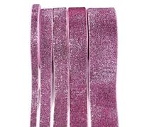 Ruban décoratif de Noël 5-10 yards, rose foncé, 10 mm, pour la décoration de la maison et de la chambre, idéal pour les pendentifs de sapin de Noël, les gâteaux du Nouvel An et les boîtes de loi