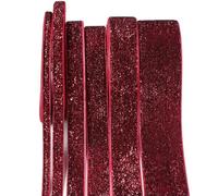 Ruban décoratif de Noël 5-10 yards, rouge vin, 38 mm, pour la décoration de la maison et de la chambre, idéal pour les pendentifs de sapin de Noël, les gâteaux du Nouvel An et les boîtes de lois