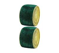 Ruban décoratif de Noël luxueux doré - Beau emballage cadeau pour couronnes saisonnières et travaux manuels - Bords métalliques