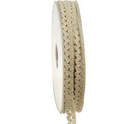 Ruban décoratif dentelle au crochet Ruban décoratif beige 9mm 20m Vintage Décoration de table Emballage cadeau DIY