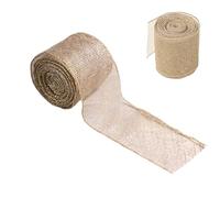 Ruban décoratif en maille pour Noël | Ruban avec fil métallique pour emballage cadeaux et colis - Décoration festive pour guirlandes escalières couronnes maîtresses lumières et créations