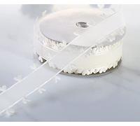 Ruban décoratif en organza avec cœur - 25 mm x 18 m - Pour mariage et Noël