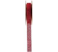 Santex Ruban décoratif en strass 15 mm x 1 m pour dragées 5267 Rouge