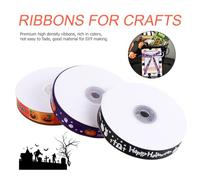 Ruban Décoratif Halloween 25 Yards, Motifs et Mots Célébration | Projets Créatifs et Emballage, Usage DIY et Décoratif, Adultes et Organisateurs, Surface Lisse Couleur Aléatoire