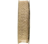 Ruban décoratif Jute Naturel 25mm Ruban cadeau rustique 10m Décoration