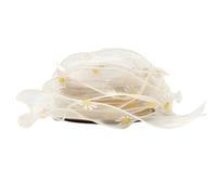 Ruban Décoratif Little Daisy Pattern Ribbon, Gracefull Fish Tail, Decoration, Bow Ribbons, 10 Yard(Cream)