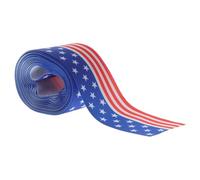 Ruban Décoratif Thème Fête Américaine en Polyester pour Artisanat | Impression Colorée Résistante, Décoration Maison et Bouquets, pour Créateurs et Événements du 4 Juillet