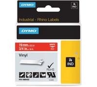 Ruban d'écriture vinyle DYMO largeur : 19 mm longueur : 5,5 m rouge