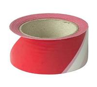 Ruban de chantier Vinmer rouge et blanc 100m x 50mm