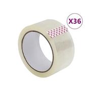 Ruban d'emballage - VIDAXL - 36 pcs - Transparent - 48 mm x 66 m - 45 microns d'épaisseur Multicolore