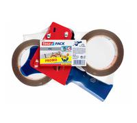 ruban d'emballage tesa 66 m x 50 mm chamois 2 pièces pack économique avec dér...