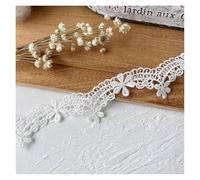 Ruban Dentelle Accessoires en dentelle de coton brodée, matériaux for vêtements faits à la main, décorative creuse avec bandes fleurs pour Vêtements(10)