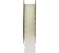Ruban dentelle Coeurs Crème 25mm x 15m ruban décoratif Mariage Vintage DIY couture