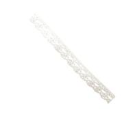 Ruban dentelle en coton blanc fleur 1 cm x 2 m