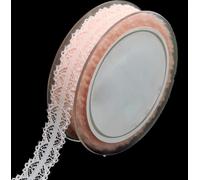 Ruban dentelle Rose 26mm 20m - Ruban Décoratif Mariage Vintage Bricolage Emballage Cadeau