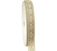 Ruban dentelle Ruban décoratif 18mm Beige 20m Ruban textile Vintage Look