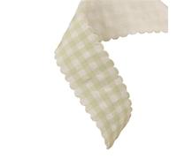 Ruban Dentelle Tissu à carreaux, dentelle, bordure ondulée, ruban imprimé, nœud for cheveux, accessoires floraux, mariage, 10 mètres, 25/38 mm Couture(Color11,25MM)