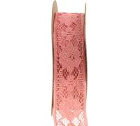 Ruban dentelle vieux rose ruban décoratif vintage 25mm x 15m décoration de mariage style campagnard
