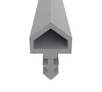 Ruban d'étanchéité de porte en caoutchouc de 5 m de long et 10 mm de large pour cadre de porte, isolation contre le bruit, la poussière, le vent, convient pour plusieurs portes (gris)