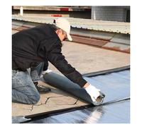 Ruban d'étanchéité en aluminium bitumé,Bande de toiture en aluminium,Résistant aux Intempéries et Étanche,épaisseur 1,2/1,5/2 mm,pour Réparer le Toit,Bitume,Correctifs(THK1.5mm/W1*L8m)