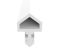 Ruban d'étanchéité en caoutchouc pour cadre de porte - Résistant aux intempéries - Réduction du bruit - Convient pour le bureau et la maison - 5 m x 10 mm - Blanc