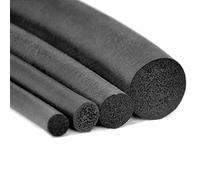 Ruban d'étanchéité en mousse, coupe-froid, 1 pièce de 5 m, bande caoutchouc solide noir, anti-collision, 2, mm 3 4 6 8 10, bâton rond éponge(8mm)