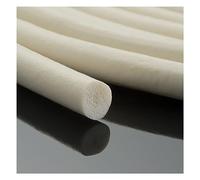 Ruban d'étanchéité en mousse, coupe-froid, 1 pièce m 13 mm 14 15 16 17 18 20 25, bande ronde de caoutchouc silicone, tige blanc, éponge(17mm)