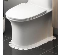 Ruban d'étanchéité en PVC pour éviter efficacement l'eau autour des toilettes et éviers (blanc)