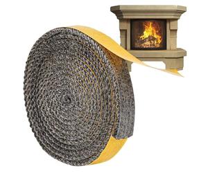 Ruban D'étanchéité Pour Poêle À Bois - Joint Résistant À La Chaleur En Fibre De Verre, Remplacement Durable Pour Fenêtre De Cheminée, Bande Isolante Haute Température, Joint De Poêle Flexible, Accesso