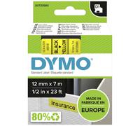 Dymo 45018 (S0720580) - (12 mm) - Noir sur jaune - Ruban