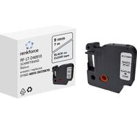 Ruban d'étiquetage Renkforce RF-LT-D40910 compatible remplace DYMO D1 - 40910 9 mm Couleur de ruban: transparent Couleur de