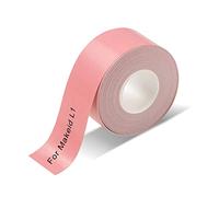Ruban D'étiqueteuse Compatible Avec Imprimante D'étiquettes MAKEID L1, 1 Rouleau de Papier D'étiquettes Thermique Imperméable Pour Etiqueteuse PRT/HPRT Qutie, 15 mm x 4 m(Rose)