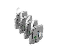 VEVOR Ruban d'étiqueteuse Lot de 4 12 mm Noir sur Blanc Compatible Brother P-Touch TZe-231