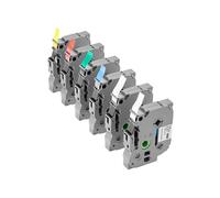 Ruban d'Etiqueteuse Lot de 6 1,2cm Forte Adhérence Résistant et Polyvalente