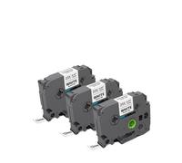 Ruban d'étiquette d'étiquette 3-10pk 12mm 231 TZ231 TZ Blancheur blanc Compatible avec TZ-231 Cassette Étiquette de cassette Compatible avec la machine du fabricant d'étiquettes(3PK Black on White)