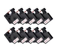 Ruban d'étiquettes 10PK 45013 45010 45018 D1 12mm 45016 45017 45022 45023 45024 Compatible avec LabelManager 160 280 étiqueteuse(10PK Blue on White)