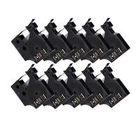 Ruban d'étiquettes 10PK 45013 45010 45018 D1 12mm 45016 45017 45022 45023 45024 Compatible avec LabelManager 160 280 étiqueteuse(10PK White on Clear)